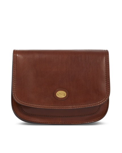 The Bridge Borsa a tracolla cuoio marrone in pelle con zip