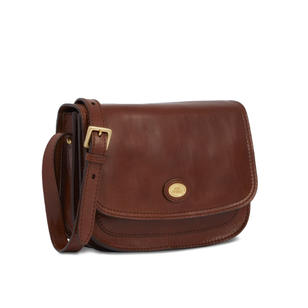 The Bridge Borsa a tracolla cuoio marrone in pelle con zip