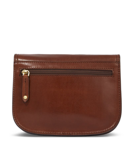 The Bridge Borsa a tracolla cuoio marrone in pelle con zip