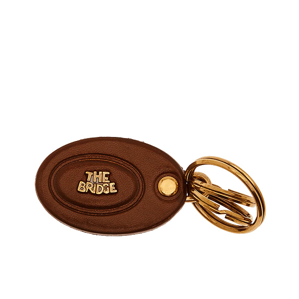 The Bridge Portachiavi in Pelle Uomo Marrone