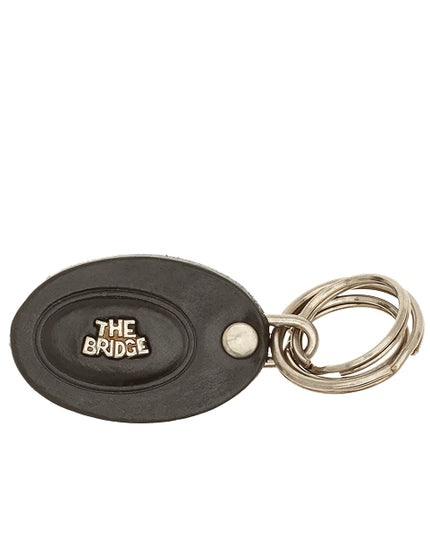 The Bridge Portachiavi in Pelle Uomo Nero