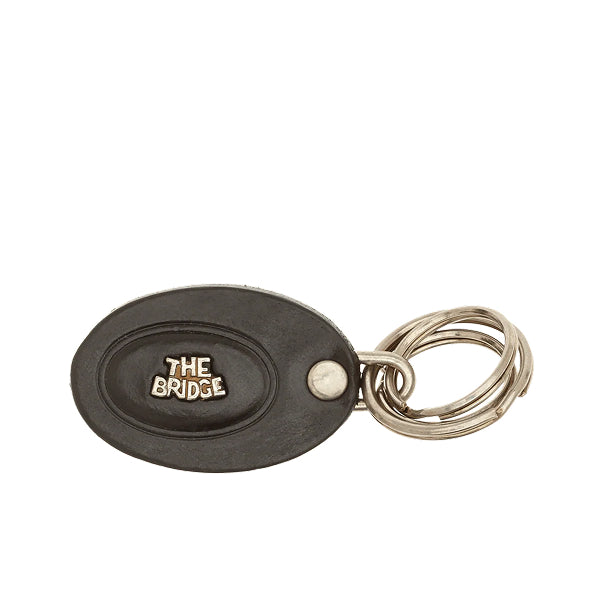 The Bridge Portachiavi in Pelle Uomo Nero
