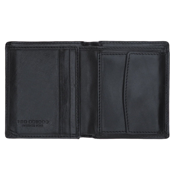 Portafogli di Pelle da Uomo con Portamonete Nero