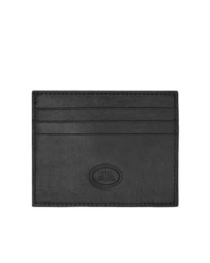 The Bridge Portacarte in pelle compatto Nero