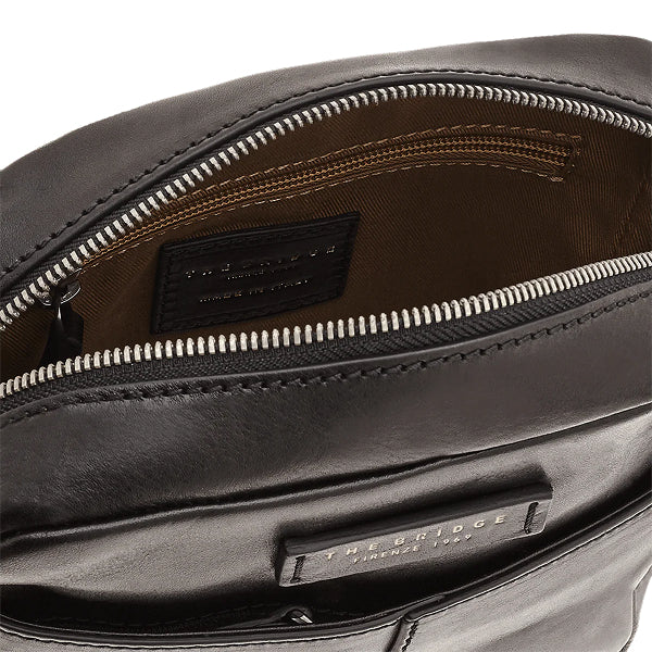 The Bridge Borsello uomo pelle una zip Nero