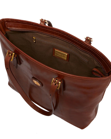 The Bridge Borsa shopper pelle donna con zip