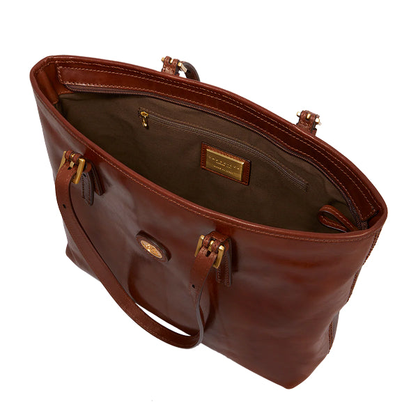 The Bridge Borsa shopper pelle donna con zip