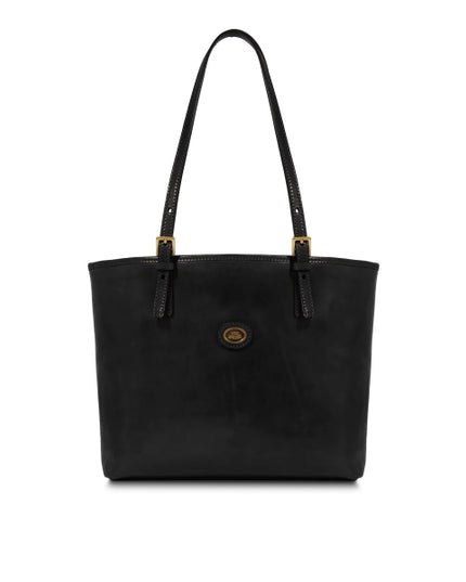 The Bridge Borsa shopper pelle donna con zip Nero
