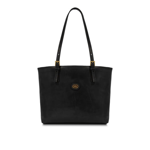 The Bridge Borsa shopper pelle donna con zip Nero