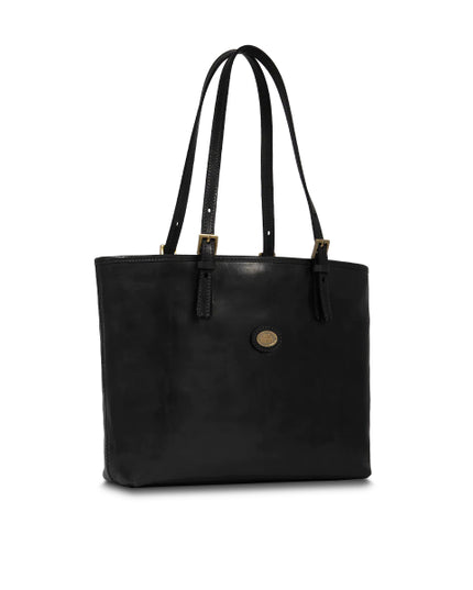 The Bridge Borsa shopper pelle donna con zip Nero