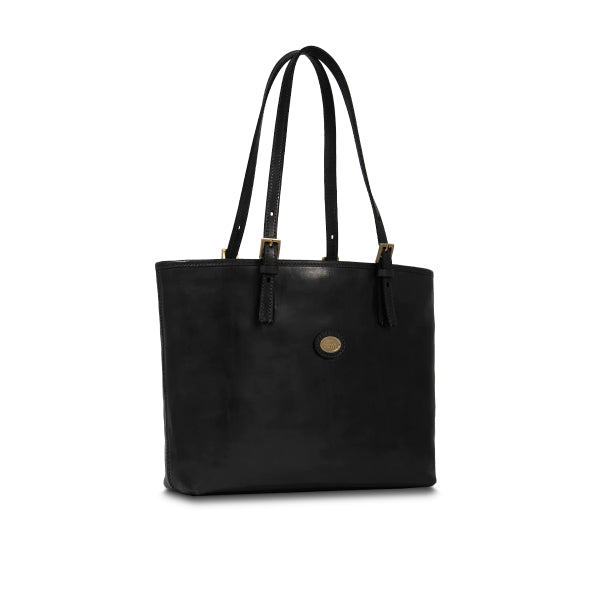 The Bridge Borsa shopper pelle donna con zip Nero