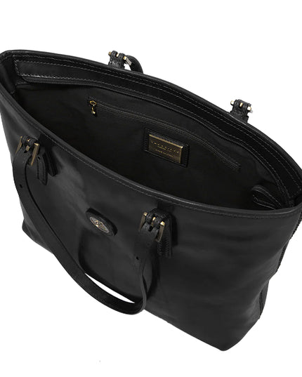 The Bridge Borsa shopper pelle donna con zip Nero