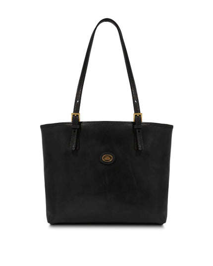 The Bridge Borsa shopper pelle donna con zip Nero