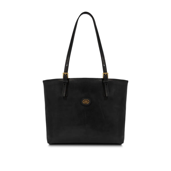 The Bridge Borsa shopper pelle donna con zip Nero