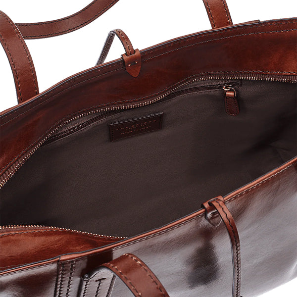 The Bridge Borsa shopper pelle con nappine