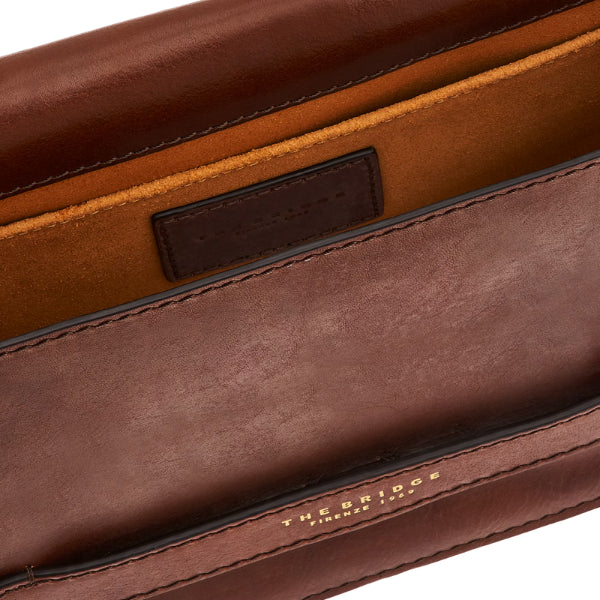 The Bridge Lucrezia borsa a tracolla in pelle con logo