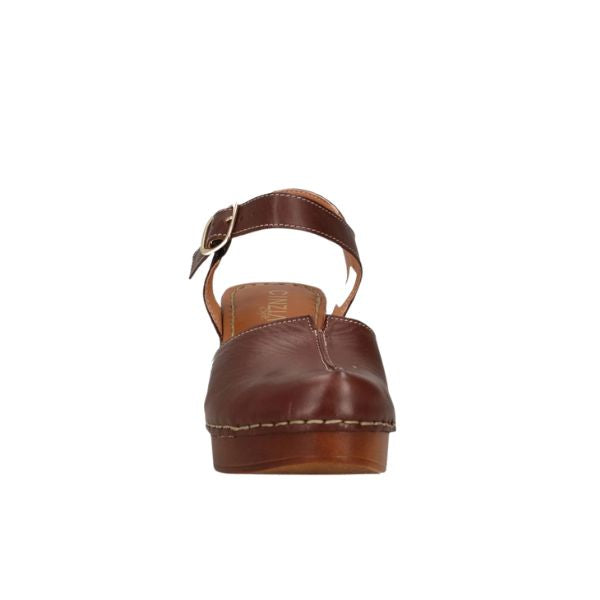 Cinzia Soft sabot con cinturino e tacco effetto legno