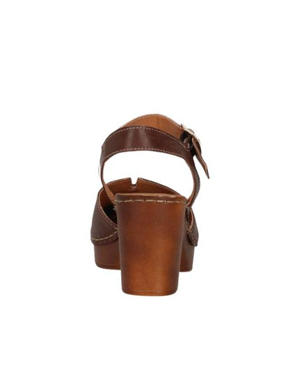 Cinzia Soft sabot con cinturino e tacco effetto legno