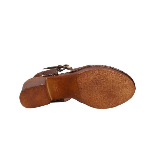 Cinzia Soft sabot con cinturino e tacco effetto legno