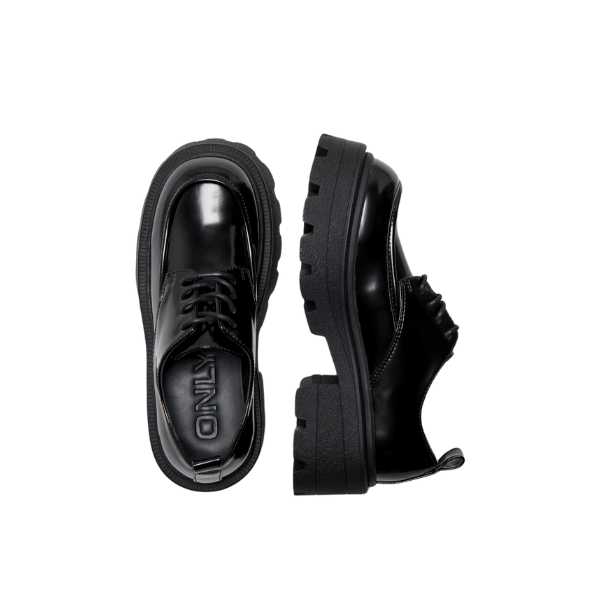 Only scarpe stringate con suola scanalata
