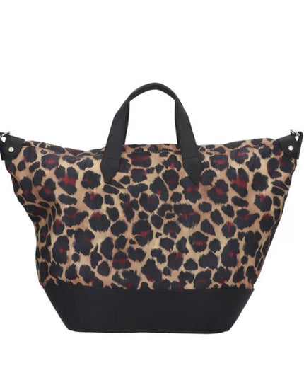 Ynot? Space borsa shopping morbida grande a fantasia animalier