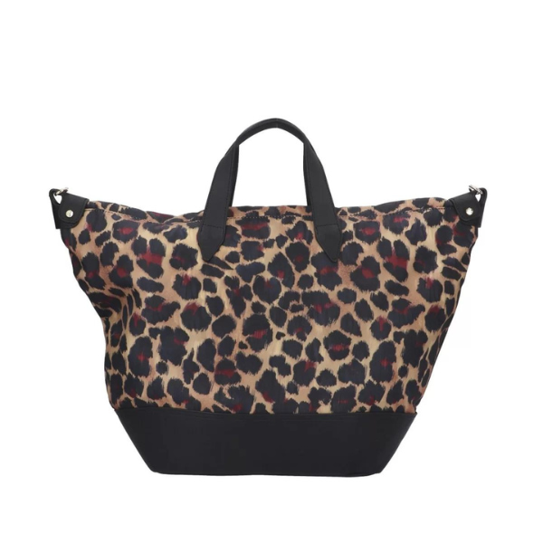 Ynot? Space borsa shopping morbida grande a fantasia animalier