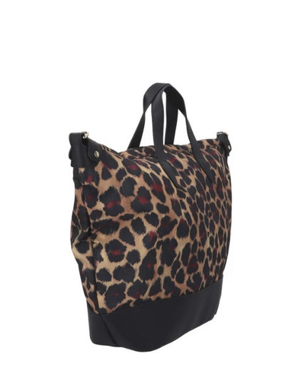 Ynot? Space borsa shopping morbida grande a fantasia animalier