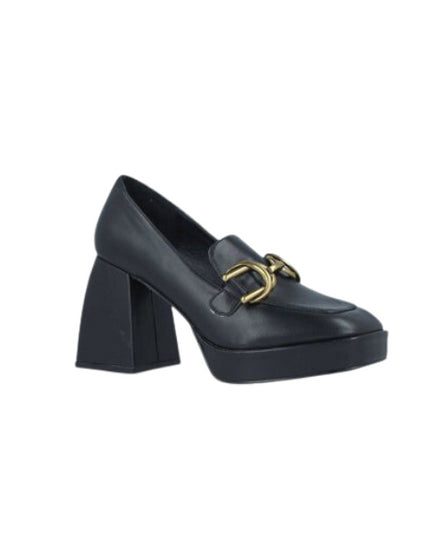 Menbur mocassini con tacco quadrato e accessorio