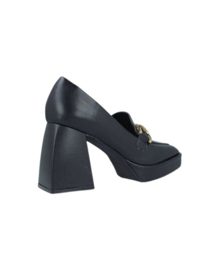 Menbur mocassini con tacco quadrato e accessorio