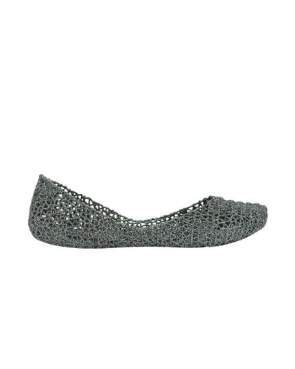 Melissa Campana Papel VII AD ballerine con glitter applicati Glitter Green