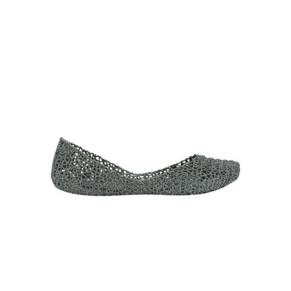 Melissa Campana Papel VII AD ballerine con glitter applicati Glitter Green