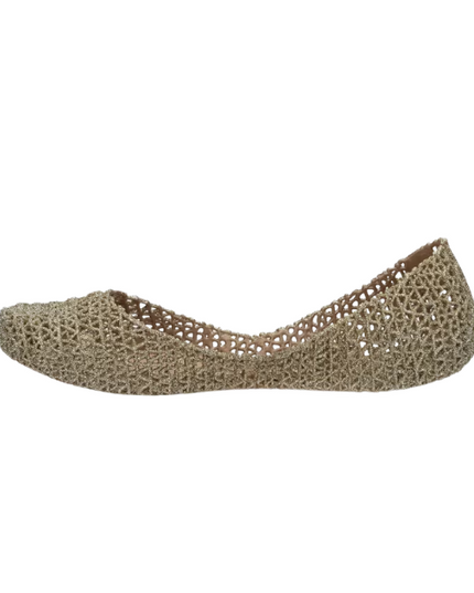 Melissa Campana Papel VII AD ballerine con glitter applicati Gold