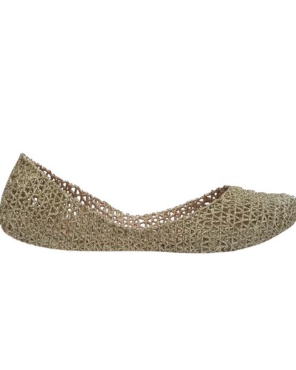 Melissa Campana Papel VII AD ballerine con glitter applicati Gold