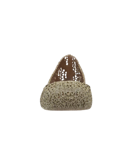 Melissa Campana Papel VII AD ballerine con glitter applicati Gold