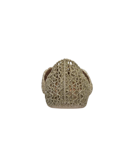 Melissa Campana Papel VII AD ballerine con glitter applicati Gold