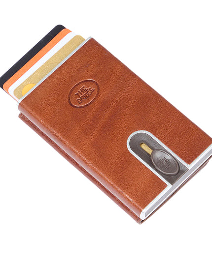 The Bridge Portacarte in pelle a scatto con protezione rfid Story Uomo