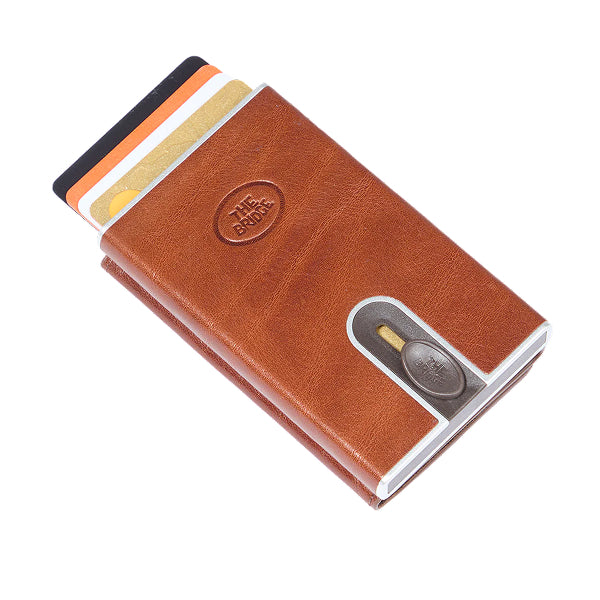 The Bridge Portacarte in pelle a scatto con protezione rfid Story Uomo