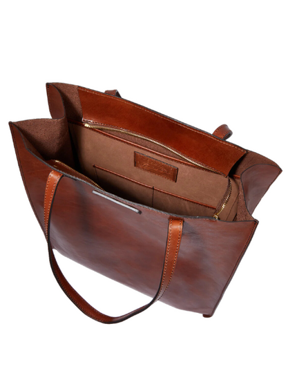 The Bridge Mirra borsa shopping in pelle sfoderata
