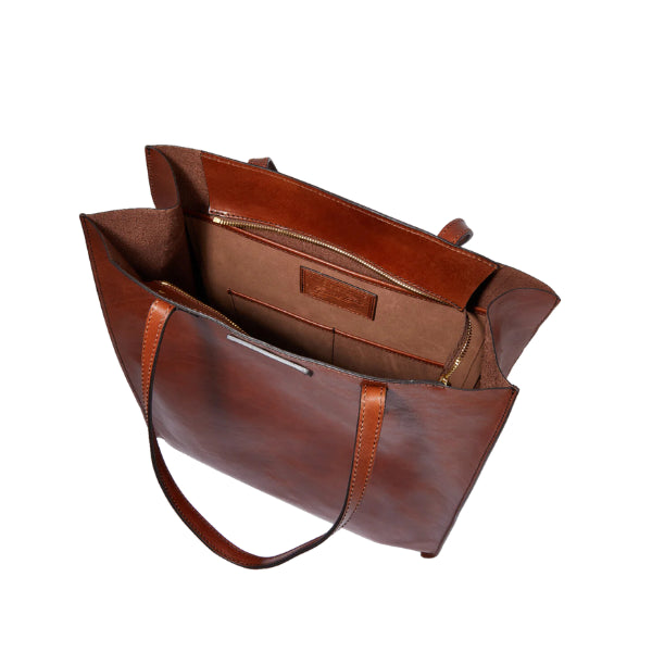 The Bridge Mirra borsa shopping in pelle sfoderata