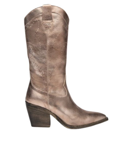 Nero Giardini stivali texani alti in pelle laminata