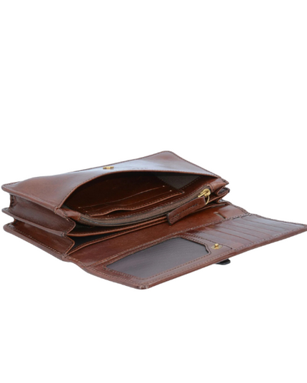 The Bridge portafoglio Florentin con zip esterna