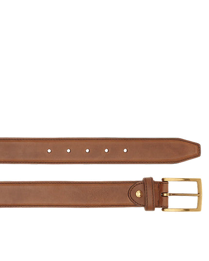 The Bridge Cintura in pelle con fibia in oro Uomo