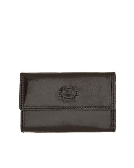 The Bridge Portachiavi in pelle con sei ganci Story Uomo Nero