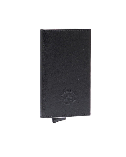 The Bridge  Portacarte  con protezione rfid in pelle a scatto Story Uomo Nero