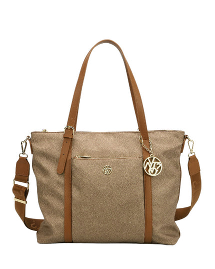 Ynot? Shopping Square Cloud In Tessuto Logato