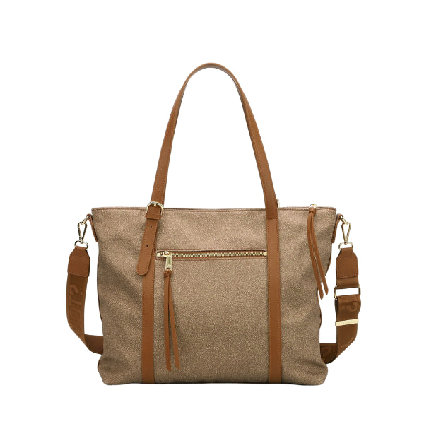 Ynot? Shopping Square Cloud In Tessuto Logato