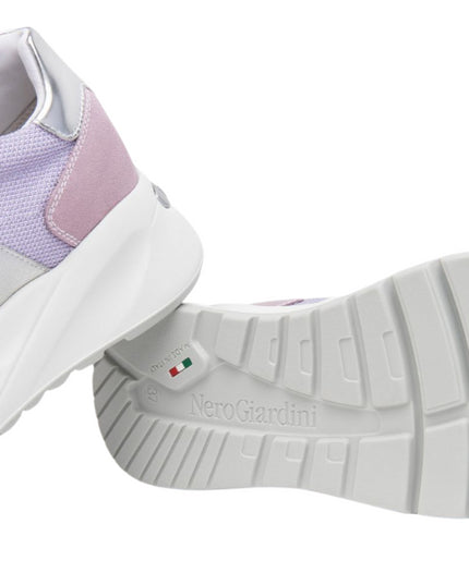 Nero Giardini sneakers in pelle e tessuto con borchie