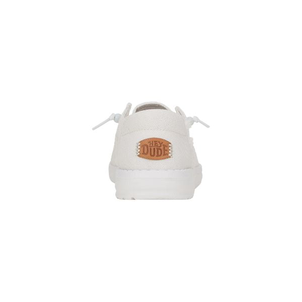 Hey Dude Wendy Crochet Lace scarpe in tessuto bianco con ricami