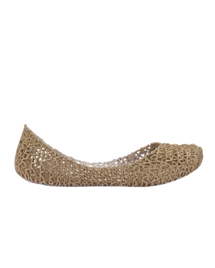Mini Melissa Campana Papel Inf ballerine con glitter applicato