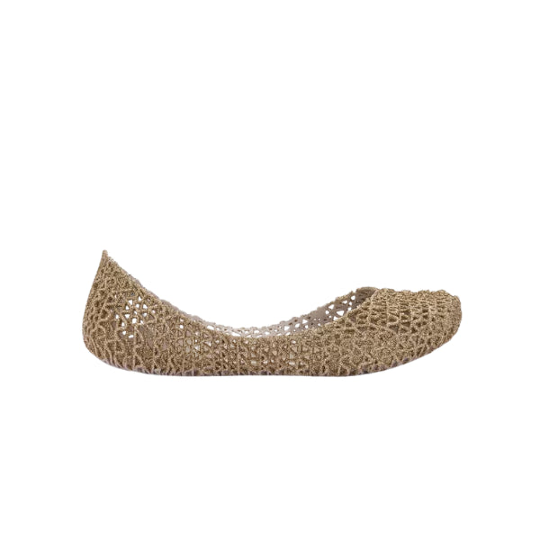Mini Melissa Campana Papel Inf ballerine con glitter applicato